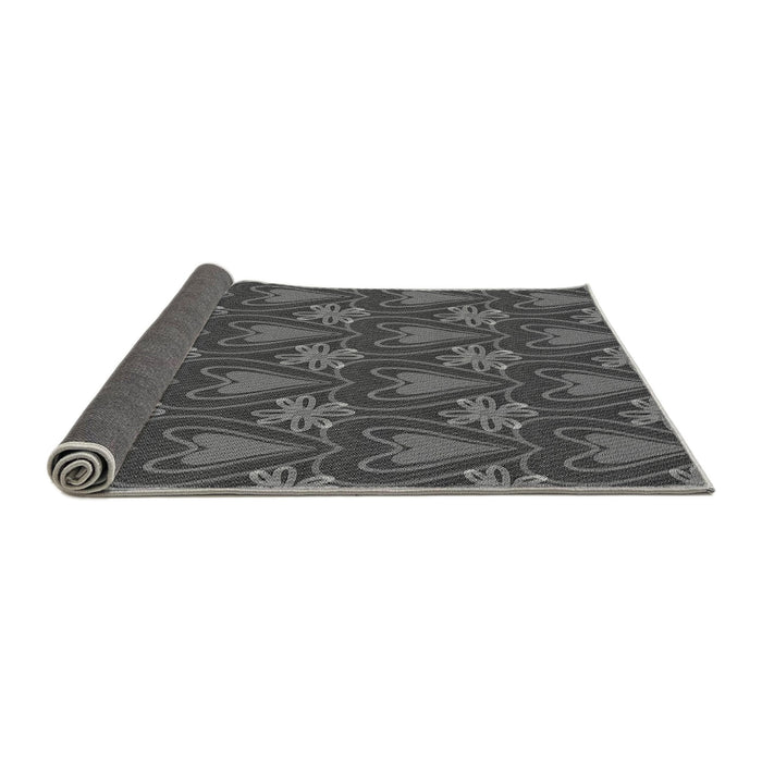 Thickness of Patterned Gray Rug, pat2999gry