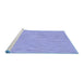 Sideview of Machine Washable Transitional Light Slate Blue Rug, wshpat3blu