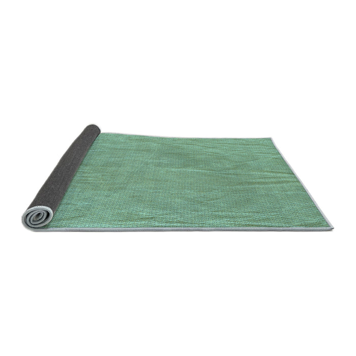 Thickness of Patterned Medium Sea Green Rug, pat3lblu