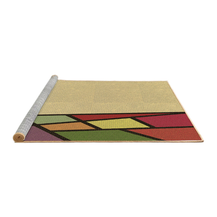 Sideview of Machine Washable Transitional Light Brown Rug, wshpat30brn