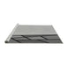 Sideview of Machine Washable Transitional Platinum Silver Gray Rug, wshpat30gry