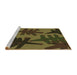 Sideview of Machine Washable Transitional Chocolate Brown Rug, wshpat3000brn