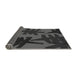 Thickness of Patterned Charcoal Black Rug, pat3000gry