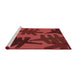 Sideview of Machine Washable Transitional Cranberry Red Rug, wshpat3000rd