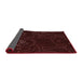 Thickness of Patterned Chocolate Brown Rug, pat3002rd