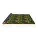 Thickness of Patterned Milk Chocolate Brown Rug, pat3003brn