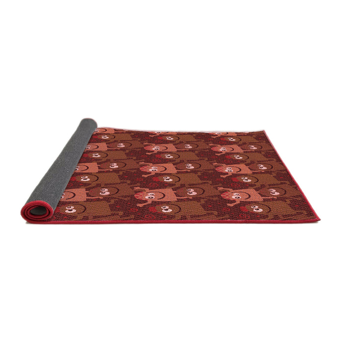 Thickness of Patterned Red Rug, pat3003rd