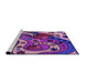 Sideview of Machine Washable Transitional Dark Magenta Purple Rug, wshpat3005pur