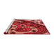 Sideview of Machine Washable Transitional Red Rug, wshpat3005rd