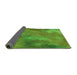 Thickness of Patterned Green Rug, pat3006grn