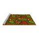 Sideview of Machine Washable Transitional Maroon Red Rug, wshpat3008yw