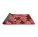 Thickness of Patterned Red Rug, pat3009rd