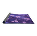 Thickness of Patterned Bright Purple Rug, pat301pur