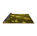 Sideview of Patterned Brown Rug, pat301yw