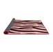 Thickness of Patterned Deep Rose Pink Rug, pat3010rd