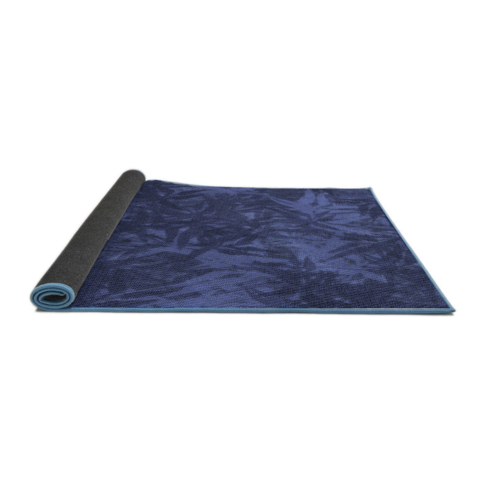 Thickness of Patterned Blue Rug, pat3011blu