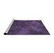 Sideview of Machine Washable Transitional Purple Rug, wshpat3011pur