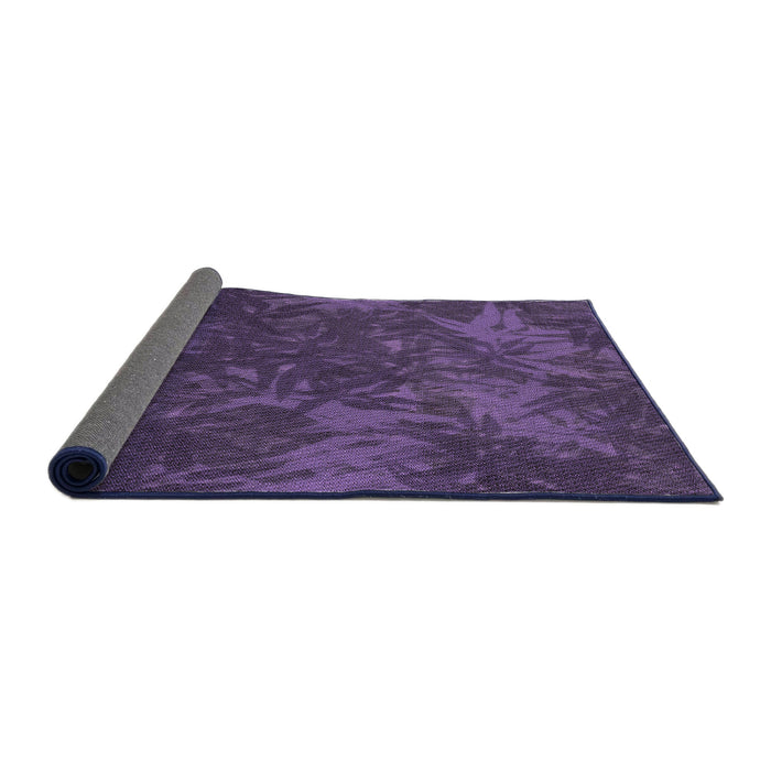 Thickness of Patterned Purple Rug, pat3011pur