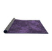 Thickness of Patterned Purple Rug, pat3011pur