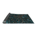 Thickness of Patterned Midnight Gray Rug, pat3012lblu