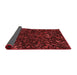 Thickness of Patterned Dark Red Rug, pat3012rd