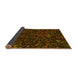 Thickness of Patterned Dark Bronze Brown Rug, pat3012yw