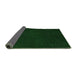 Thickness of Patterned Deep Emerald Green Rug, pat3013grn