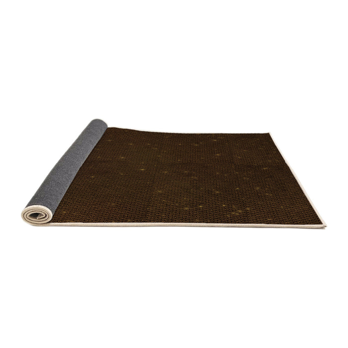 Thickness of Patterned Red Brown Rug, pat3013org