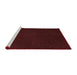 Sideview of Machine Washable Transitional Black Brown Rug, wshpat3013rd