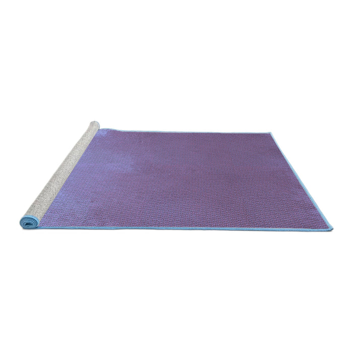 Sideview of Machine Washable Transitional Purple Rug, wshpat3014blu