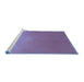 Sideview of Machine Washable Transitional Purple Rug, wshpat3014blu