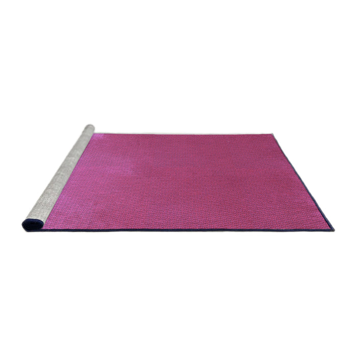 Sideview of Machine Washable Transitional Deep Pink Rug, wshpat3014pur