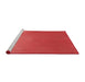 Sideview of Machine Washable Transitional Red Rug, wshpat3014rd