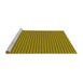 Sideview of Machine Washable Transitional Yellow Rug, wshpat3015yw