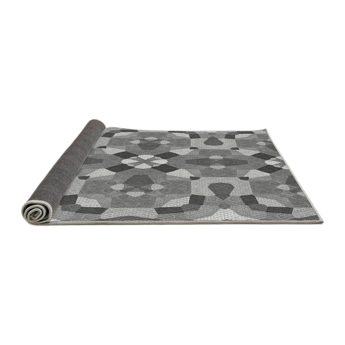 Thickness of Patterned Ash Gray Rug, pat3019gry