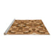 Sideview of Machine Washable Transitional Orange Rug, wshpat3019org