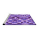 Sideview of Machine Washable Transitional Purple Plum Purple Rug, wshpat3019pur