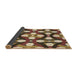 Thickness of Patterned Red Brown Rug, pat3020brn