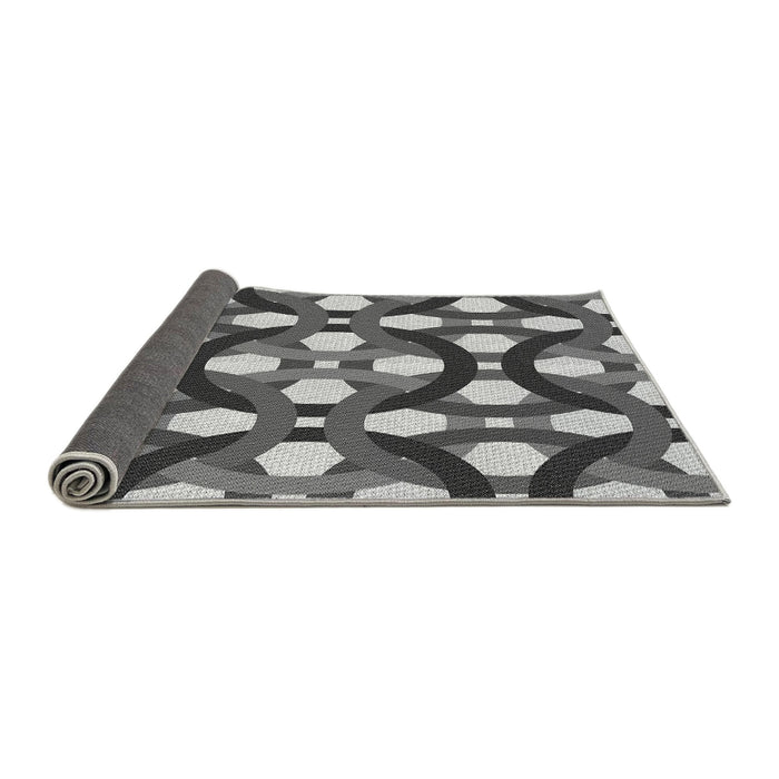 Thickness of Patterned Cloud Gray Rug, pat3020gry