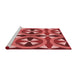 Sideview of Machine Washable Transitional Red Rug, wshpat3022rd