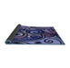 Thickness of Patterned Purple Rug, pat3024blu