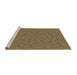 Sideview of Machine Washable Transitional Red Brown Rug, wshpat3026brn