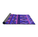 Thickness of Patterned Bright Purple Rug, pat3029pur