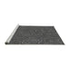 Sideview of Machine Washable Transitional Platinum Gray Rug, wshpat303gry