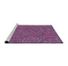 Sideview of Machine Washable Transitional Orchid Purple Rug, wshpat303pur