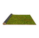 Thickness of Patterned Pistachio Green Rug, pat303yw