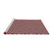 Sideview of Machine Washable Transitional Pink Rug, wshpat3030rd