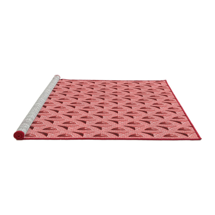 Sideview of Machine Washable Transitional Light Coral Pink Rug, wshpat3033rd