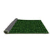 Thickness of Patterned Green Rug, pat3038grn