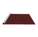 Sideview of Machine Washable Transitional Chocolate Brown Rug, wshpat3039rd